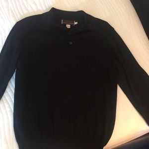 Lightweight black wool sweater.